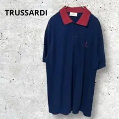 トラサルディTRUSSARDI ネイビー 半袖ポロシャツ G262