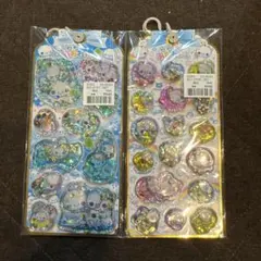 ぷくぷくあわわちゃん　ウォーターインシール　シール　2種類セット カミオジャパン