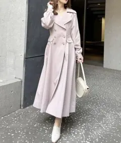 【新品】ロイヤルパーティー アワーグラスシルエットトレンチコート ピンク