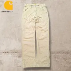 Carharttダックワークパンツ30×32 ベージュ カーハートペインター古着