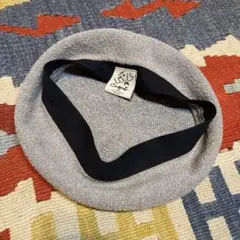 Orient.グレー ループ編みニットのベレー帽　 かわいい帽子 オールシーズン