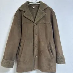[値段交渉可] ボア襟 ムートンコート ブラウン レア品