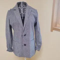 ルーニィ　ストライプ柄テーラードジャケット