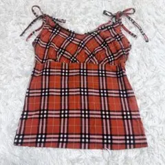 Burberry ブルーレーベル キャミトップス36サイズ☆ノバチェック❤️美