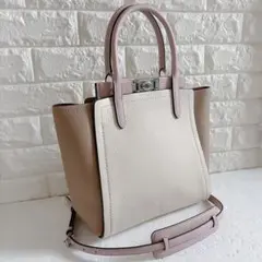 極美品 COACH トループ トート カラーブロック 2way トートバッグ
