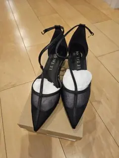 LE TALON メッシュストラップパンプス ブラックのサムネイル