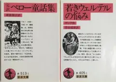 2冊セット 岩波文庫　完訳 ペロー童話集　若きウェルテルの悩み ゲーテ 竹山道雄
