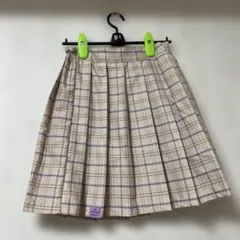 Mezzo Piano チェック柄プリーツスカート ジュニアLL