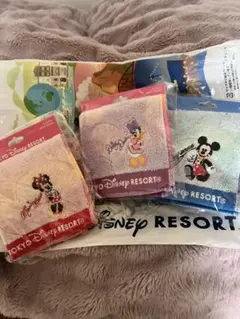 東京ディズニーリゾート キャラクターミニタオル3枚セット25×25
