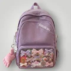 Backpack, fan bag, school bag, purple backpack, ita bag, new school year
