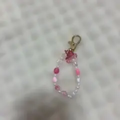 ビーズチャーム ピンク系