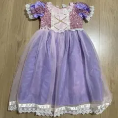 【美品】ラプンツェル風ドレス100サイズ　発表会　ハロウィン　仮装