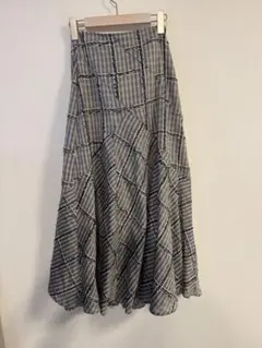 JUSGLITTY チェック柄 フレアスカート