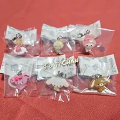 ⑮ サンリオキャラクターズ ゆるっとめじるしアクセサリー 全6種類コンプ ガチャ
