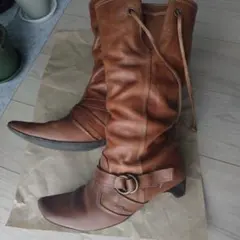 WANONANO レザーロングブーツ　レディース