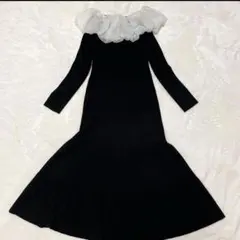 CFLFORD セルフォード　ケープデザインニットロングワンピース　ゴスペル