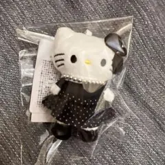 ハローキティ 水玉ドレス ぬいぐるみ 黒　パール　インポート品です