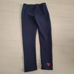 【新品】ムージョンジョン　ネイビー 長ズボン 120サイズ ハート刺繍