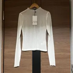 ZARA ザラ シアーチュールトップス