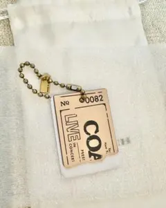 新品・未使用 COACH コーチ コンサート チケット バッグチャーム