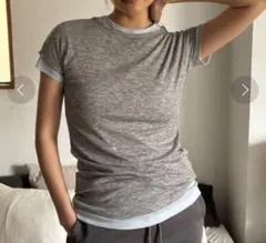 25ss FUULLY STUDIO シアー フレンチ Tシャツ グレー