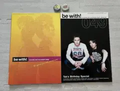 Bz 会報誌　be with No.48•49（缶バッジ2個）
