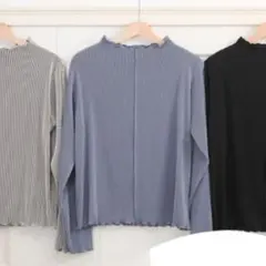 しまむら komachi aimeeque プリーツメロープルオーバーブルー4L