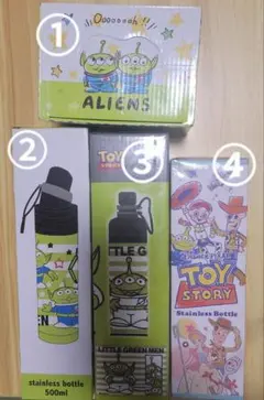 b㊱. トイ・ストーリー　エイリアン　グラス　ボトル　セット