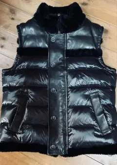 【美品】EMMETI エンメティ JOELE ナッパ&ムートンダウンベスト　46