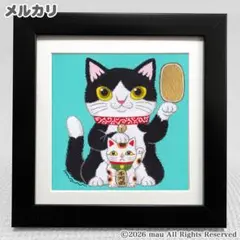 yasukiti1997様オーダー 絵画「ハチワレ猫と小鳥のアート　イエロー」 原画「ハチワレ猫と小鳥のポップアート 青緑」猫/鳥/文鳥/インコ