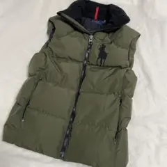 ラルフローレン♡ダウンベスト　ビッグポニー刺繍 難あり