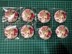 ぷ*う様 鬼滅の刃 AGF 卯年 グリッター缶バッチ 甘露寺蜜璃 8個