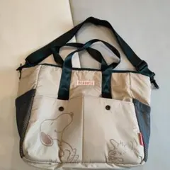 スヌーピー マザーズバッグ PEANUTS ベージュ ルートート