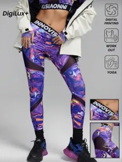 SHEIN Innovista マーブルレギンスタイツ Sサイズ