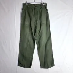 60s US Army 米軍 実物 OG-107 ベイカーパンツ カーゴパンツのサムネイル