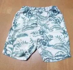 SLAPSLIP bebe ハーフパンツ 80 ボタニカル 緑