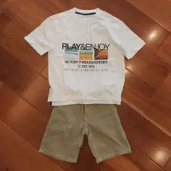 ザラ　ZARA　半袖Tシャツ　ショートパンツ　2点セット　綿100％