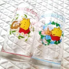 ディズニープーさん❣️ガラスコップ２個セット