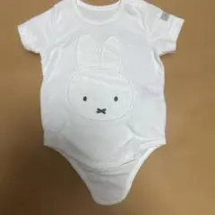 ミッフィー刺繍ロンパース ホワイト