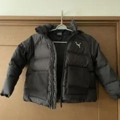 PUMA ブラックダウンコート 4-5Y110cm