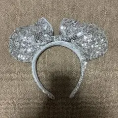 ミニーマウス風カチューシャ シルバー