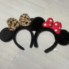 ディズニー　カチューシャ　ミニー　2点セット