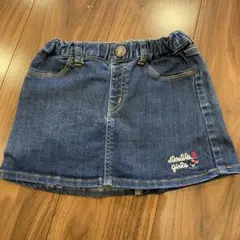 ミキハウス　ダブルビー　デニム　スカート　110