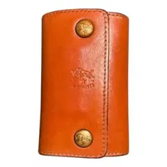 【美品】IL BISONTE イルビゾンテ 6連キーケース ブラウン リング付きのサムネイル