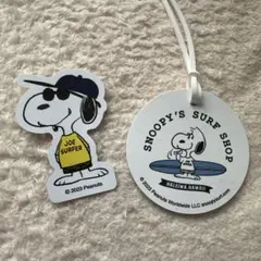 スヌーピー サーフショップ ステッカー&ラゲッジタグ