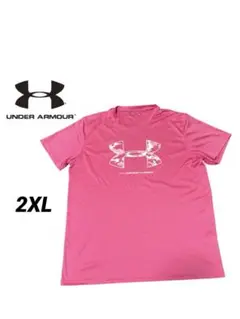 Under Armour メンズピンク Tシャツ 2XL