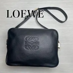 【美品】LOEWE アナグラム　ロエベ ショルダーバッグ ブラック　Ｗファスナーのサムネイル