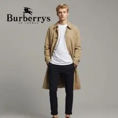 BURBERRY バーバリー ベージュ ロングコート ステンカラーコート Lのサムネイル