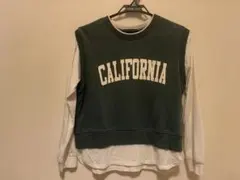 重ね着風長袖Tシャツ　130