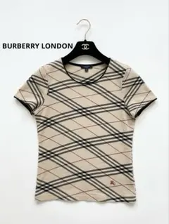 BURBERRY バーバリー ✨美品 Tシャツ ノバチェック マーク刺繍 - メルカリ
